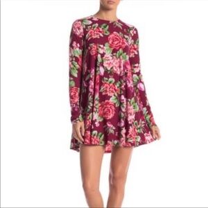 Show Me Your Mumu Tyler Tunic Floral Dress Long Sleeve Size Medium